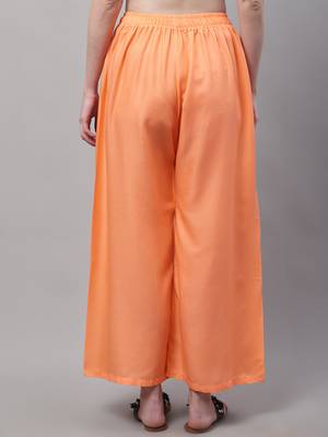 Pack of 2 Women Flared Rayon Palazzo 5