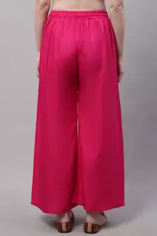 Pack of 2 Women Flared Rayon Palazzo