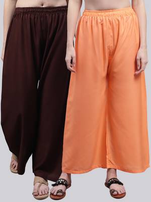 Pack of 2 Women Flared Rayon Palazzo 1
