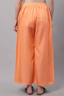 Pack of 2 Women Flared Rayon Palazzo