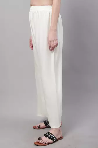 Pack of 2 Women Flared Rayon Palazzo