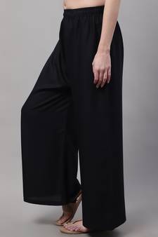 Pack of 2 Women Flared Rayon Palazzo