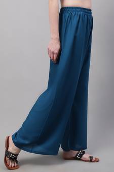 Pack of 2 Women Flared Rayon Palazzo