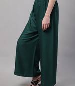 Pack of 2 Women Flared Rayon Palazzo