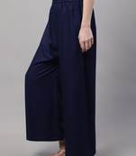 Pack of 2 Women Flared Rayon Palazzo