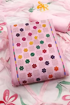 Pink embroidered cotton salwar