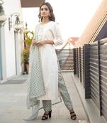 Offwhite Chanderi Suit