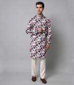 Wrinkle free Multi coloured hand painted kurta