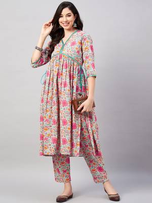 Multicolor printed cotton salwar 1