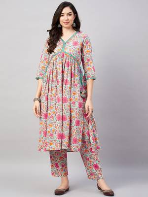 Multicolor printed cotton salwar 2