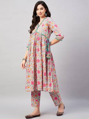 Multicolor printed cotton salwar 3