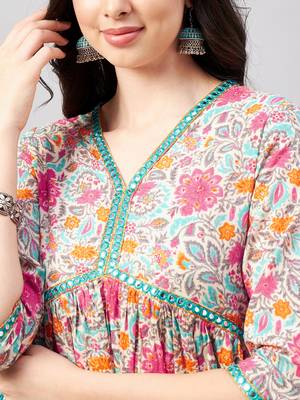 Multicolor printed cotton salwar 4