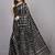 Black embroidered georgette saree with blouse