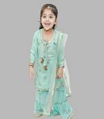 Gota Patti Georgette Kurta Sharara set