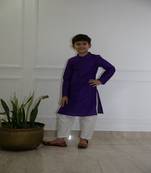 Purple Kurta Pajama Set