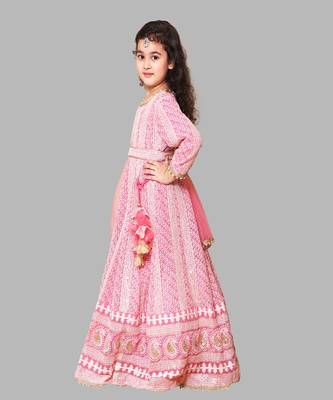 Pink Anarkali Dress 2