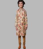 Floral Silk Off White Sherwani