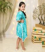 Blue Floral Kaftan Set