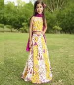 Cotton Printed Lehenga Choli set with Dupatta