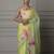 Geroo Jaipur Lime Green & Pink Tie and Dye Pure Silk Kota Saree