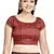 Red Silk Designer Party Wear Readymade Blouse