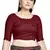 Maroon Art Silk Designer Party Wear Readymade Blouse