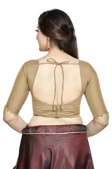 Chiku Art Silk Designer Party Wear Readymade Blouse