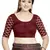 Maroon Art Silk Designer Party Wear Readymade Blouse