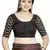 Black Art Silk Designer Party Wear Readymade Blouse