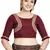 Maroon Art Silk Designer Party Wear Readymade Blouse