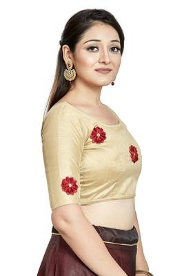 Chiku Art Silk Designer Party Wear Readymade Blouse 4