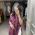 Women's Pure Cotton With Foil Printed Ankle Length Straight Naira Cut Kurti