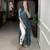Women's Pure Cotton With Foil Printed Ankle Length Straight Naira Cut Kurti