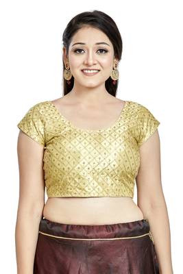 chiku Art Silk Designer Party Wear Readymade Blouse 1