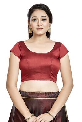 Red Tapta Silk Designer Party Wear Readymade Blouse 1