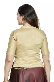 Chiku Art Silk Designer Party Wear Readymade Blouse