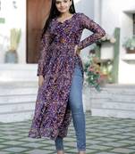 Wine sequins art silk salwar