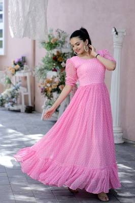 Baby-pink booti georgette salwar 4