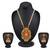 ALYESHA JEWELLERY SET FOR WOMEN GOLD PLATED TRADITIONAL JEWELRY SET ANTIQUE NECKLACE SET WITH EARRINGS FOR WOMEN