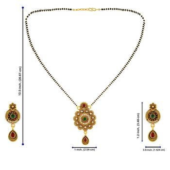 Multicolor zircon   mangalsutra 4