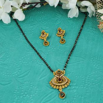 Multicolor zircon   mangalsutra 1