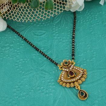 Multicolor zircon   mangalsutra 2