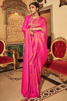 Pink Ananta Soft Handloom Weaving Silk In Copper Zari For Women 1