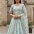 Sky Blue Georgette Multi Thread Sequins Embroidery Work Lehenga Choli For Women Designer Party Wear Ghagra Choli