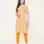 Yellow plain cotton cotton-kurtis