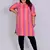 Pink plain cotton cotton-kurtis