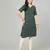 Green woven cotton cotton-kurtis