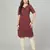 Maroon woven cotton cotton-kurtis