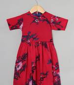 Designer Frock For Girls In Crepe Fabric