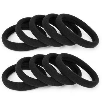 DIAN Pack of 10 Black Hair Rubber Bands, Ponytail Holders, Hair Accessories for Women 1